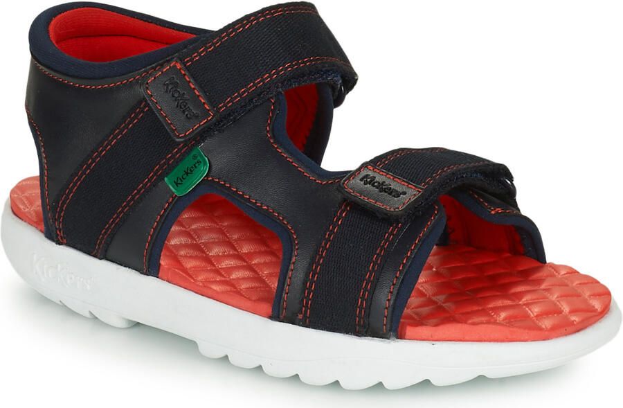 Kickers Platte sandalen KICKSTER SANDAL LTHR JM NVY