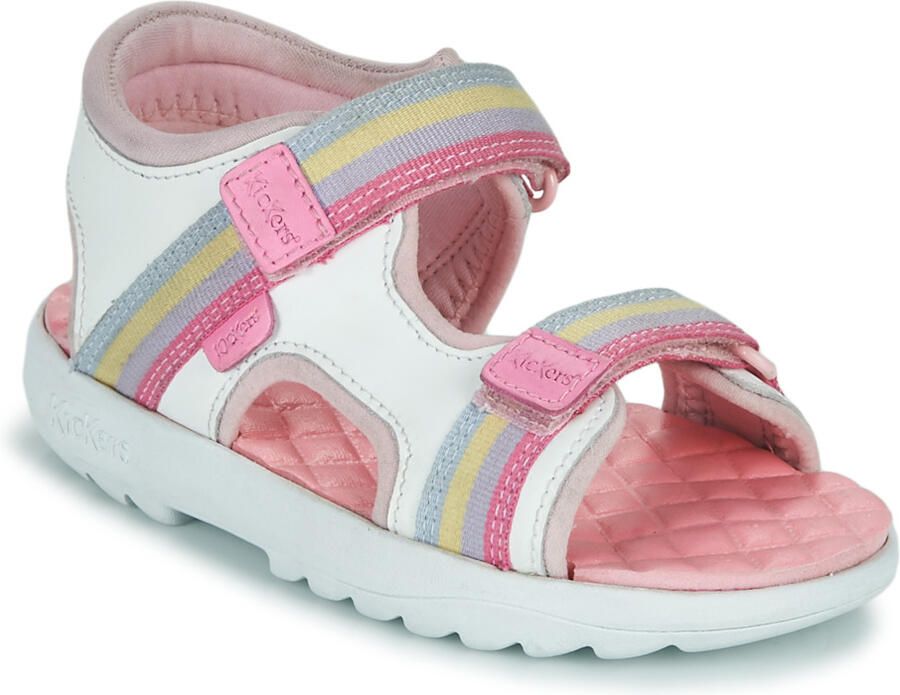 Kickers Platte sandalen SANDAL LTHR IF WHT