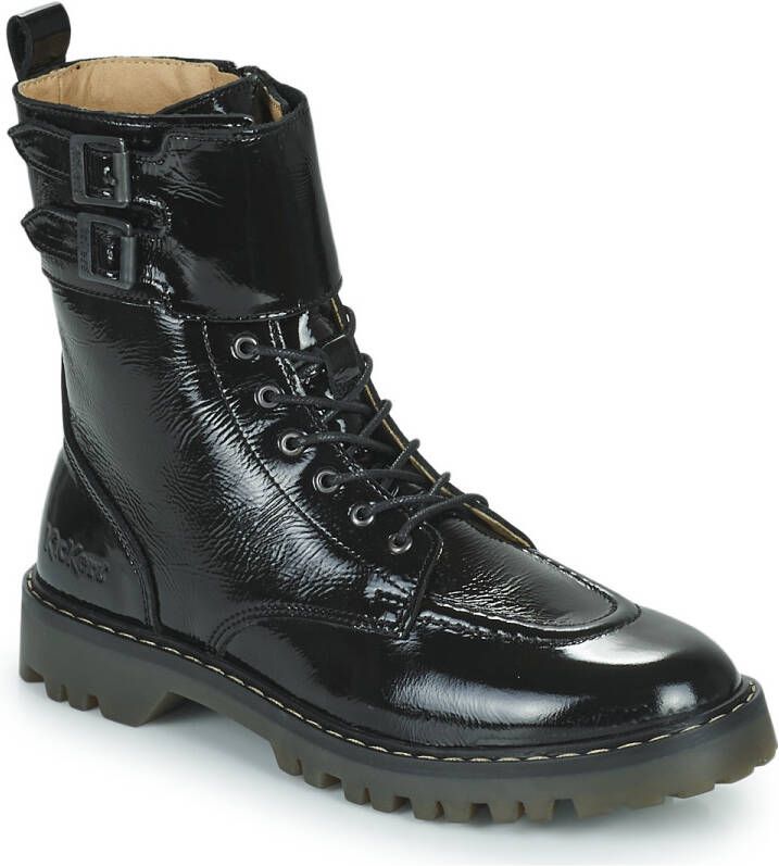 Kickers Deckranger Leren Laarzen Black Dames - Foto 2