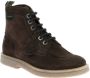 Kickers Legendarische Veterschoenen van Leer Brown Dames - Thumbnail 7