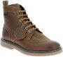 Kickers Legendarische Veterschoenen van Leer Brown Dames - Thumbnail 8