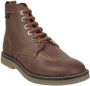 Kickers Legendarische Veterschoenen van Leer Brown Dames - Thumbnail 2