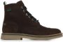 Kickers Legendarische Veterschoenen van Leer Brown Dames - Thumbnail 2