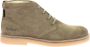Kickers Leo Vetersluiting Leren Laarzen Green Heren - Thumbnail 7