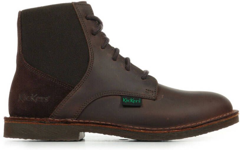 Kickers Comfortabele Leren Laarzen Kick Liti Brown Dames - Foto 2