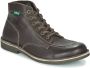 Kickers Comfort Leren Veterschoenen Green Heren - Thumbnail 2