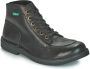 Kickers Comfort Leren Veterschoenen Black Heren - Thumbnail 2