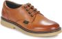 Kickers Comfortabele Leren Derby Schoenen Brown Dames - Thumbnail 2