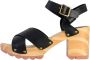 Kickers Kick Wise High Heel Sandals Black Dames - Thumbnail 7
