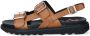 Kickers Comfort Leren Sandalen Neosummer Brown Dames - Thumbnail 11