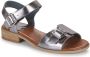 Kickers Comfort Leren Sandalen Gray Dames - Thumbnail 2
