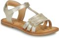 Kickers Diamanto leren kindersandalen - Goud