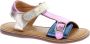 Kickers Diazz Leren Sandalen Multicolor Dames - Thumbnail 2