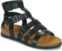 Kickers Kick Alexa Flat Sandals Zwart Dames - Thumbnail 2