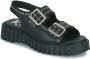 Kickers Kick Falk Sandals Zwart Dames - Thumbnail 2