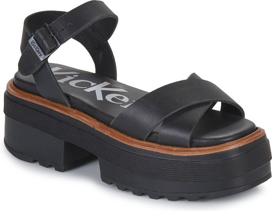 Kickers Flat Sandals Black Dames - Foto 2