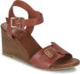 Kickers Comfort Leren Sandalen Kick Vodou Brown Dames - Thumbnail 2