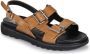 Kickers Comfort Leren Sandalen Neosummer Brown Dames - Thumbnail 3