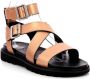 Kickers Comfort Leren Sandalen Neosunny Beige Dames - Thumbnail 2
