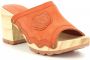 Kickers Heeled Mules Kick Woodstok Orange Dames - Thumbnail 2