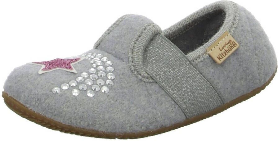 Living Kitzbühel Kid's Einhornzauber Elastik-Slipper Pantoffels grijs