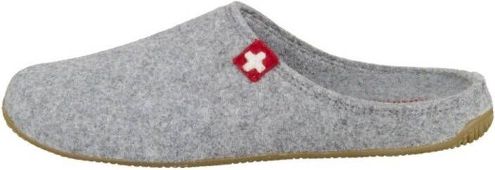 Living Kitzbühel Pantoffels Schweizer Kreuz 3886 610 Grau Grijs Wolvilt LK38860610 - Foto 7