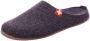 Living Kitzbühel Pantoffels Schweizer Kreuz 3886 600 Anthra Grijs Wolvilt LK38860600 - Thumbnail 3