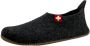 Living Kitzbühel Kid's Slipper Schweizer Kreuz Pantoffels grijs - Thumbnail 3