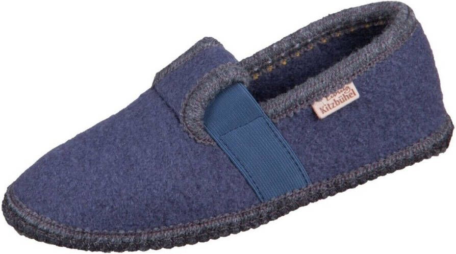 Living Kitzbühel T-Modell mit Häkelverzierung Pantoffels blauw grijs