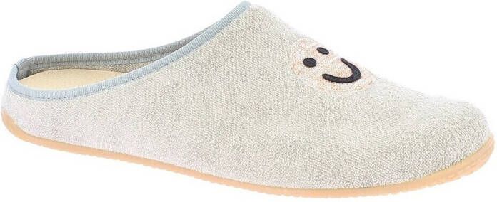 Living Kitzbühel Women's Pantoffel Frottee Smiley Pantoffels beige