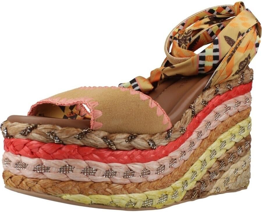 Kurt Geiger London Chelsea Scarf Wedge Sandalen Dames Multi - Foto 8