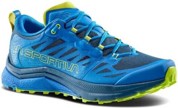 La Sportiva Jackal II Trailrunningschoenen Heren Electric Blue Lime Punch