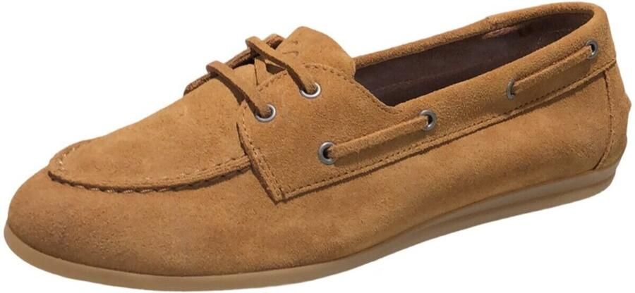 La Strada Suède leren bootschoen tan dames - Foto 2