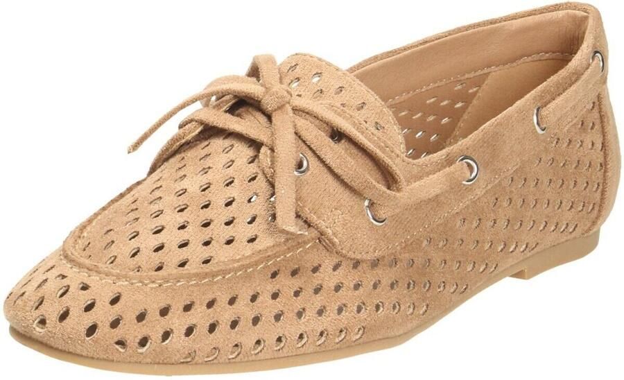 La Strada Loafer Beige Textiel Damesschoenen - Foto 2