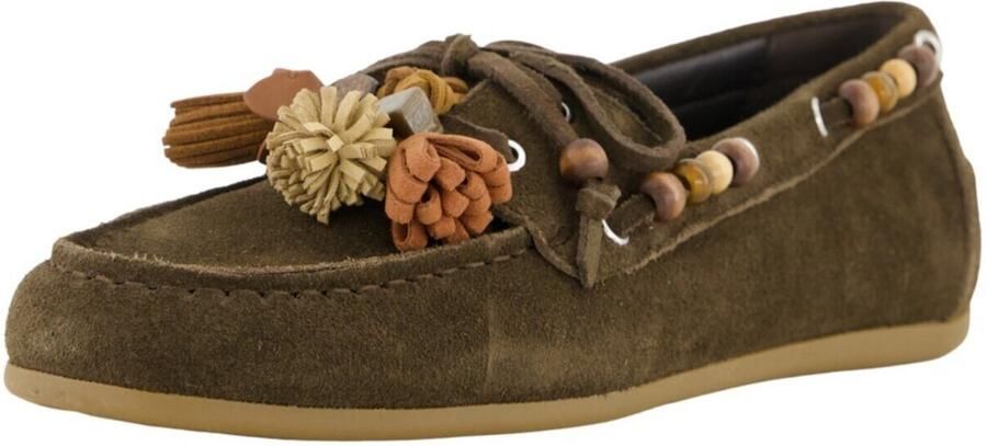 La Strada Mocassin Bruin Suede Damesschoenen - Foto 3