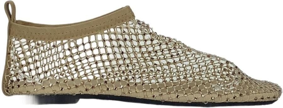 La Strada Flats Met Steentjes Goud Mesh Damesschoenen - Foto 3