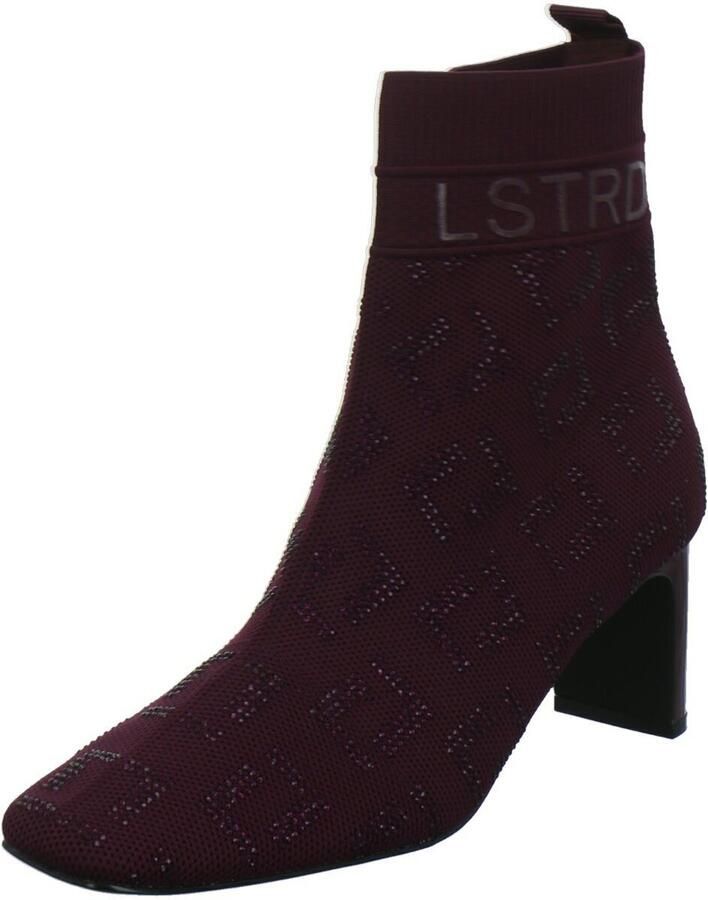 La Strada Enkellaars Bordeaux Knitted Damesschoenen - Foto 2