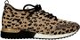 La strada Gebreide Luipaard Sportieve Sneakers Brown Dames - Thumbnail 4