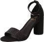 La strada Zwarte Glitter Sandalette met Enkelband Black Dames - Thumbnail 3