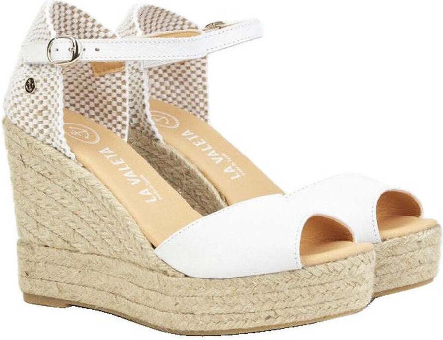 La Valeta Espadrilles Charlene Peep Toe Blanco - Foto 2