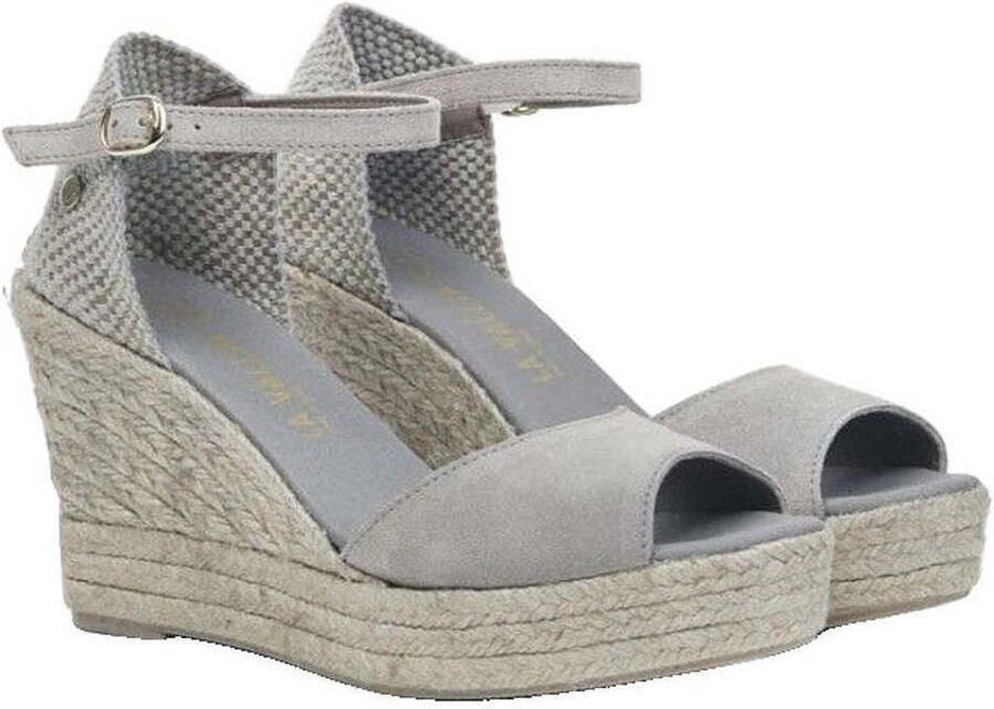 La Valeta Espadrilles Charlene Peep Toe Gris - Foto 2