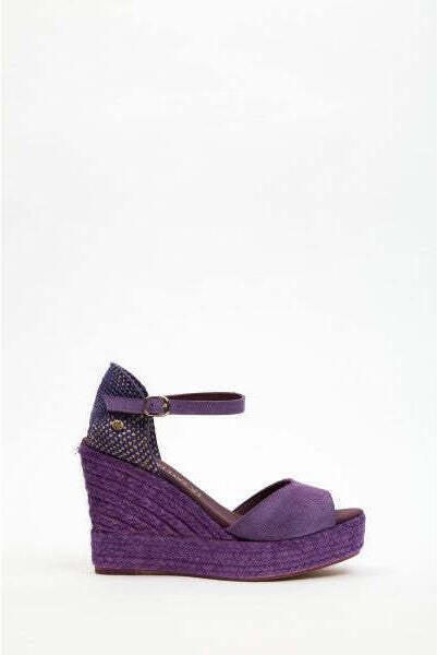 La Valeta Espadrilles Charlene Peep Toe Morado - Foto 2