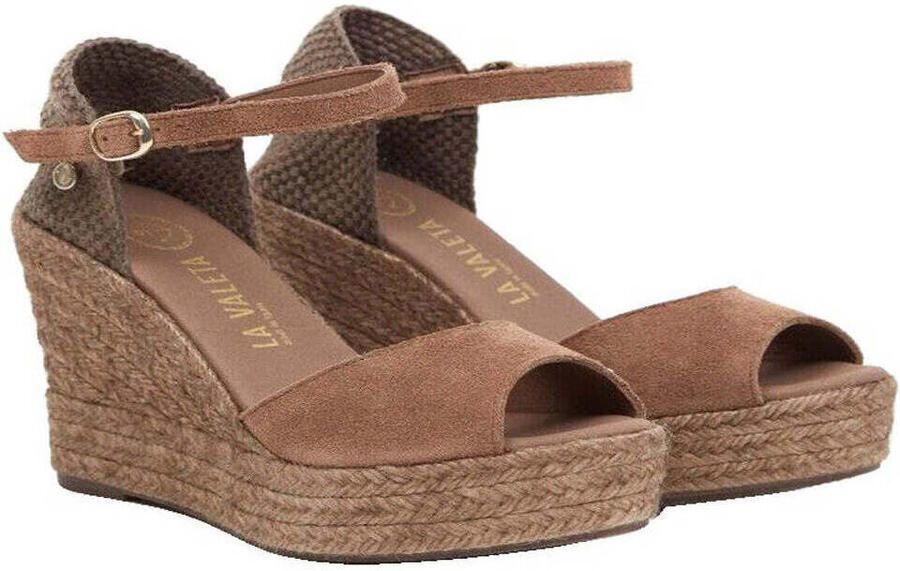 La Valeta Espadrilles Charlene Peep Toe Taupe - Foto 2