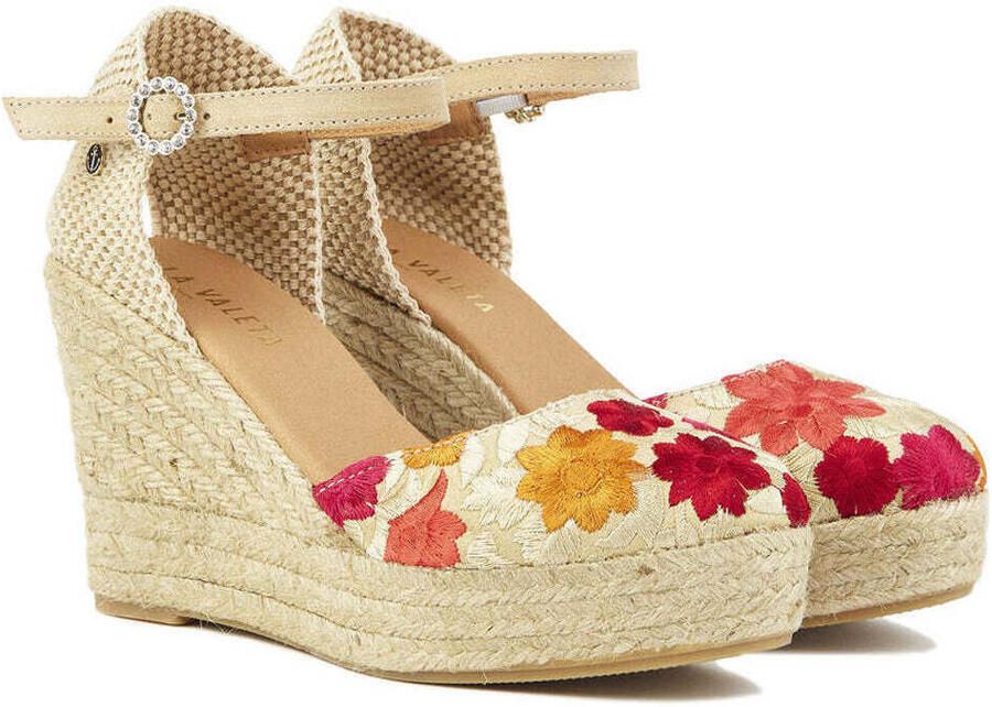 Castañer Geborduurde hoge sleehak espadrilles Multicolor Dames - Foto 3