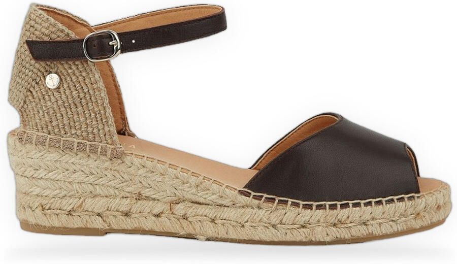 La Valeta Sandalen met sleehak Julia Caoba