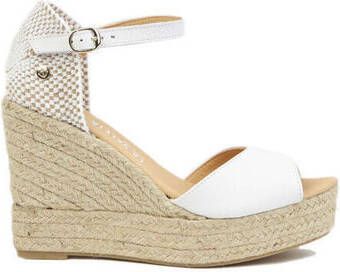 La Valeta Espadrilles Charlene Peep Toe Blanco - Foto 3