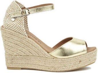 La Valeta Espadrilles Charlene Peep Toe Oro
