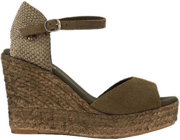 La Valeta Espadrilles Charlene Peep Toe Oliva
