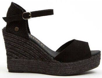 La Valeta Espadrilles Charlene Peep Toe Negro