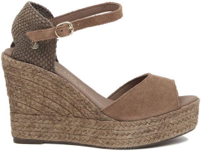 La Valeta Espadrilles Charlene Peep Toe Taupe